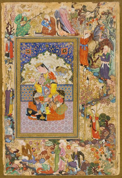 Muhammad Charif Musavvir en Muhammad Murâd Samarqandi, Zittende prinses door Muhammad Murad